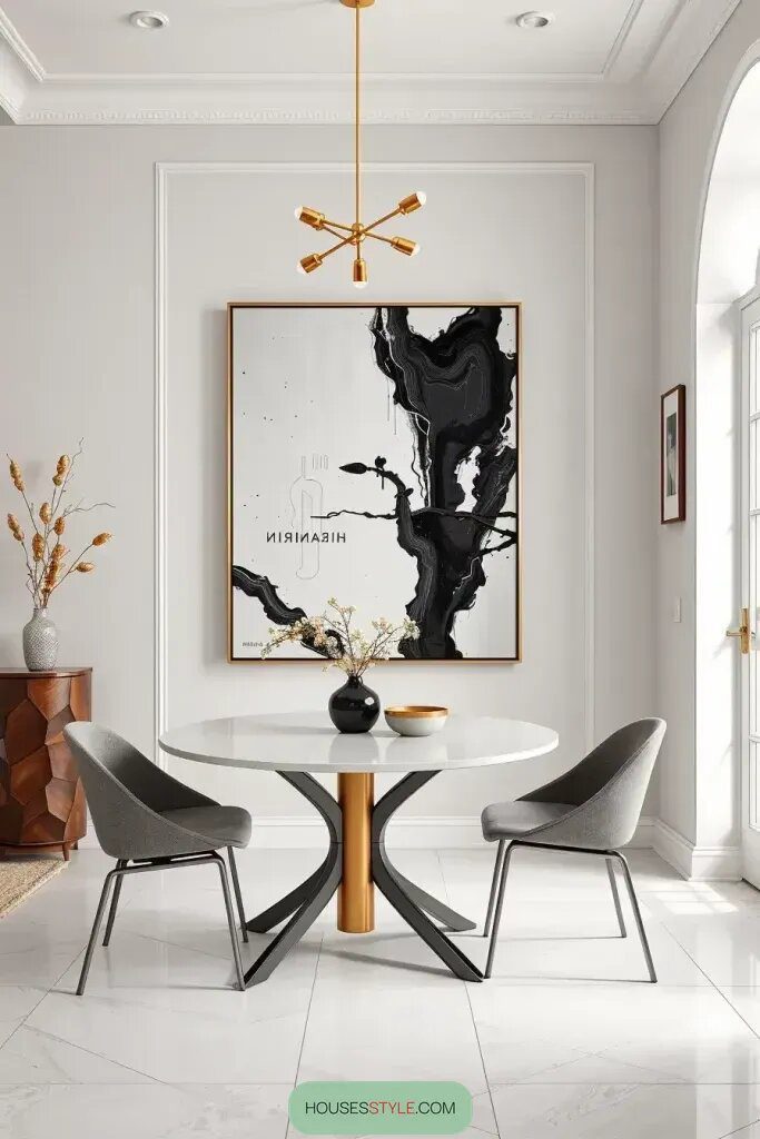 Unexpected Artwork Placement in Dining Areas - photo 2