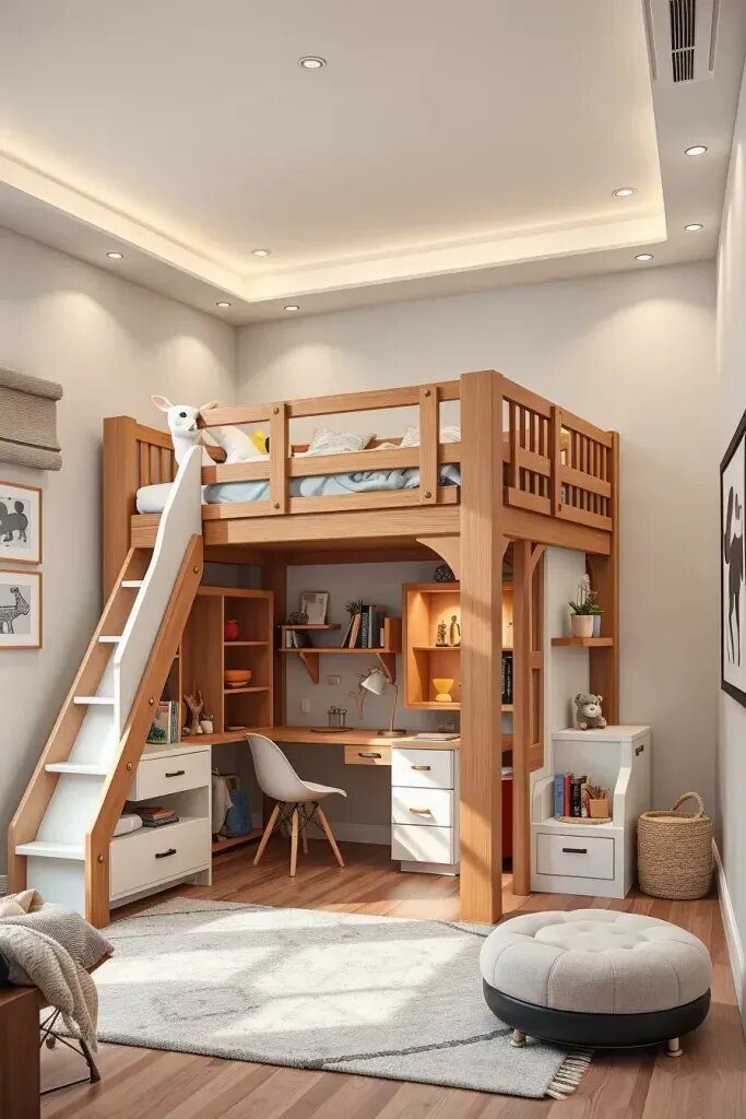 Luxury Loft Beds With Slides