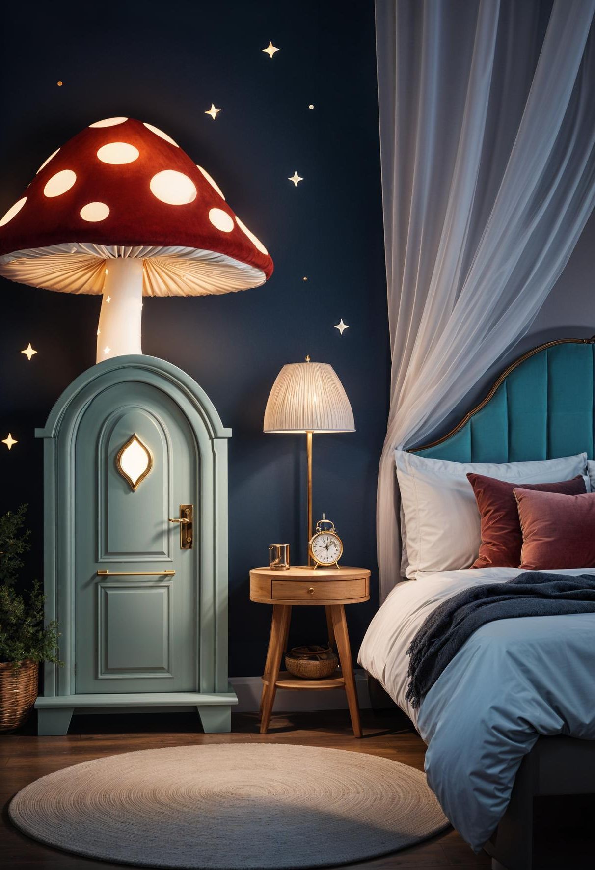 32. Mushroom-Shaped Nightstand for Whimsy - photo 3