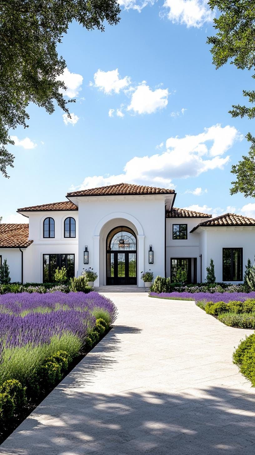 9. Lavender Fields Leading to the Farmhouse