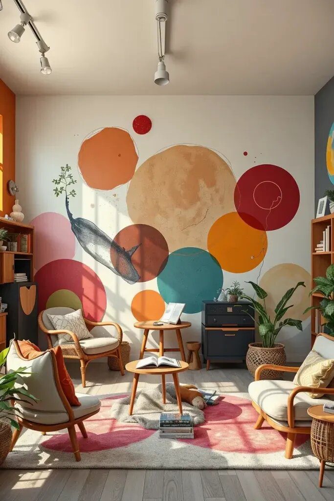 Abstract Wall Murals for Creative Spaces