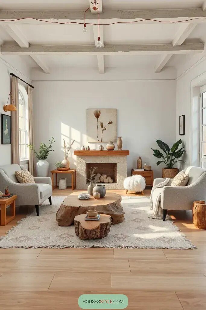 Blending Warm Minimalism with Rustic Charm