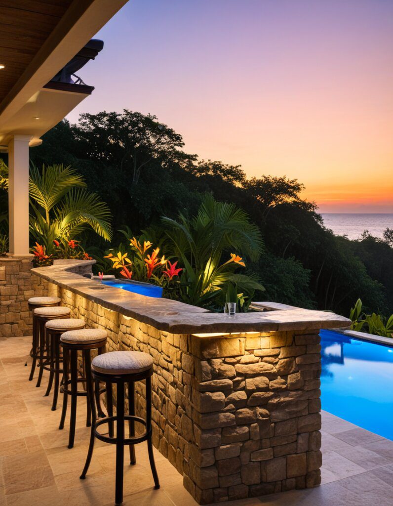 Sunken Bar Ideas for Poolside Entertaining