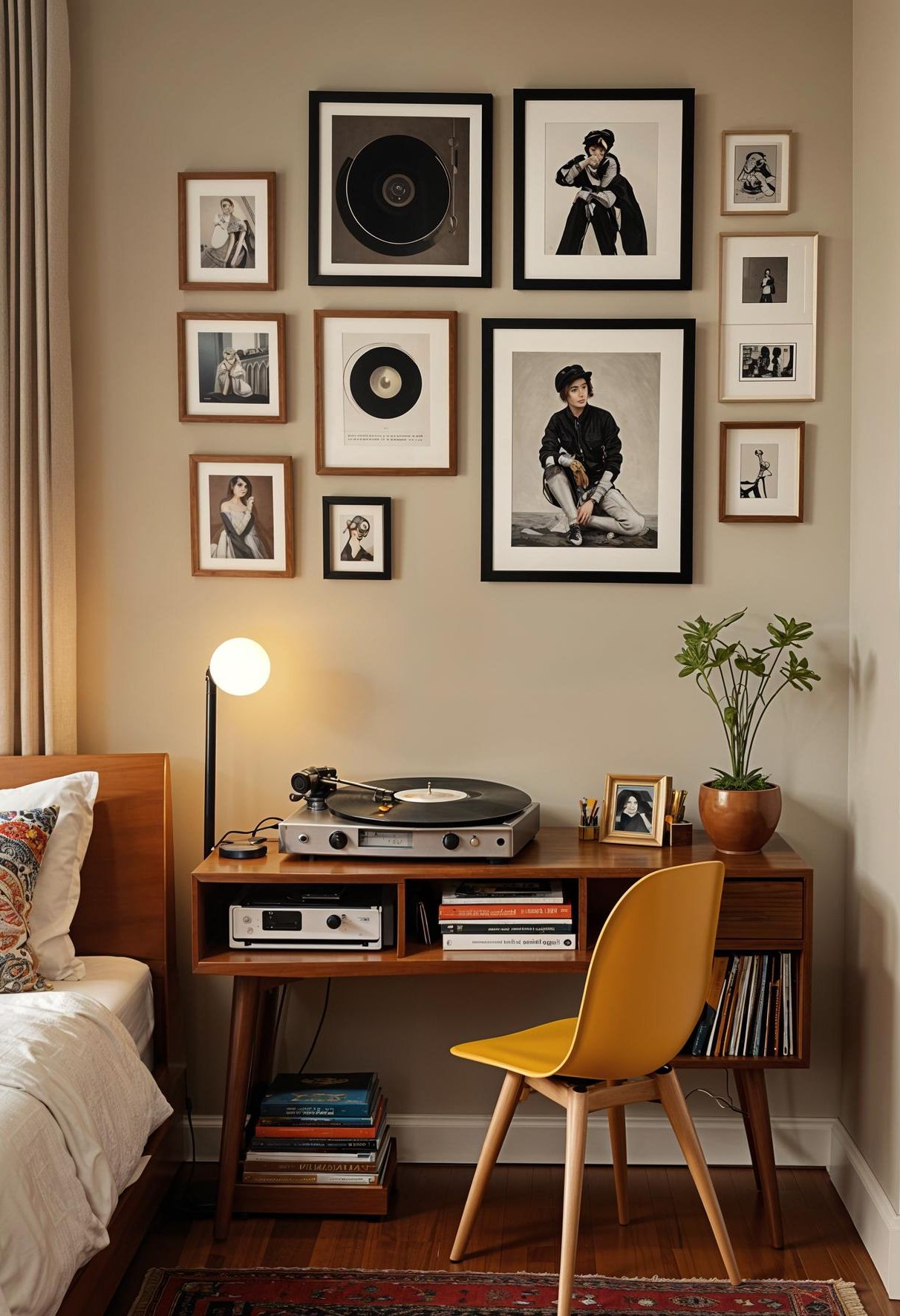 1. Retro Vinyl Listening Corner