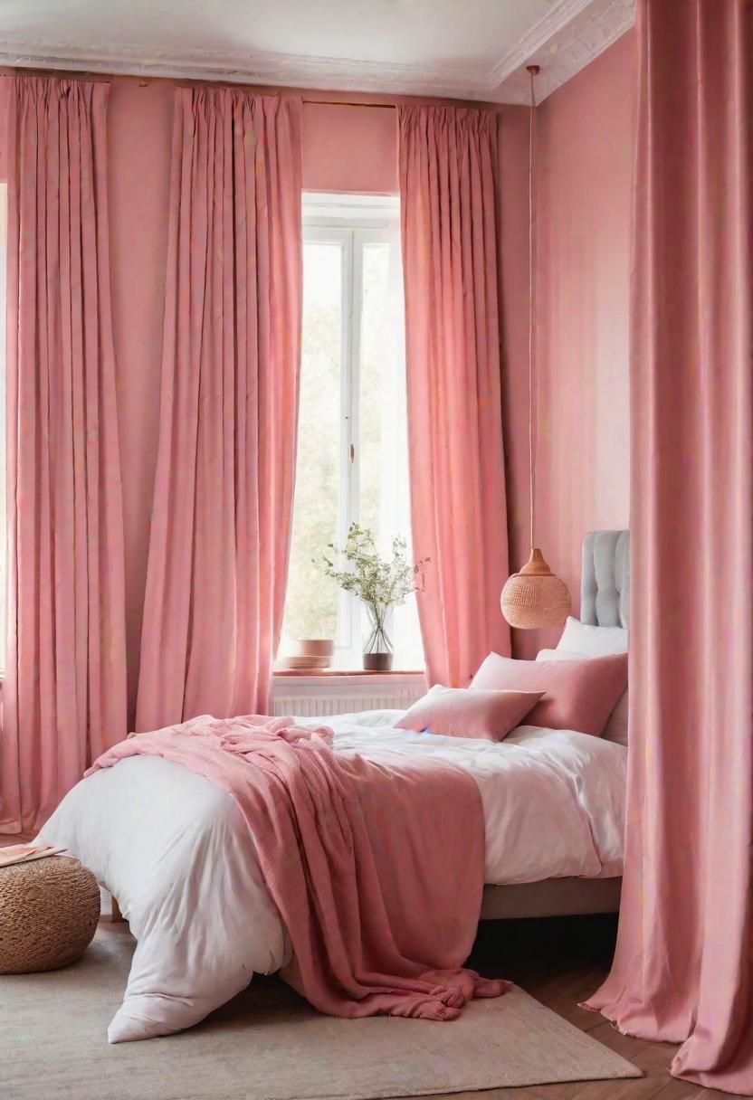 37. Blackout Curtains in Pink