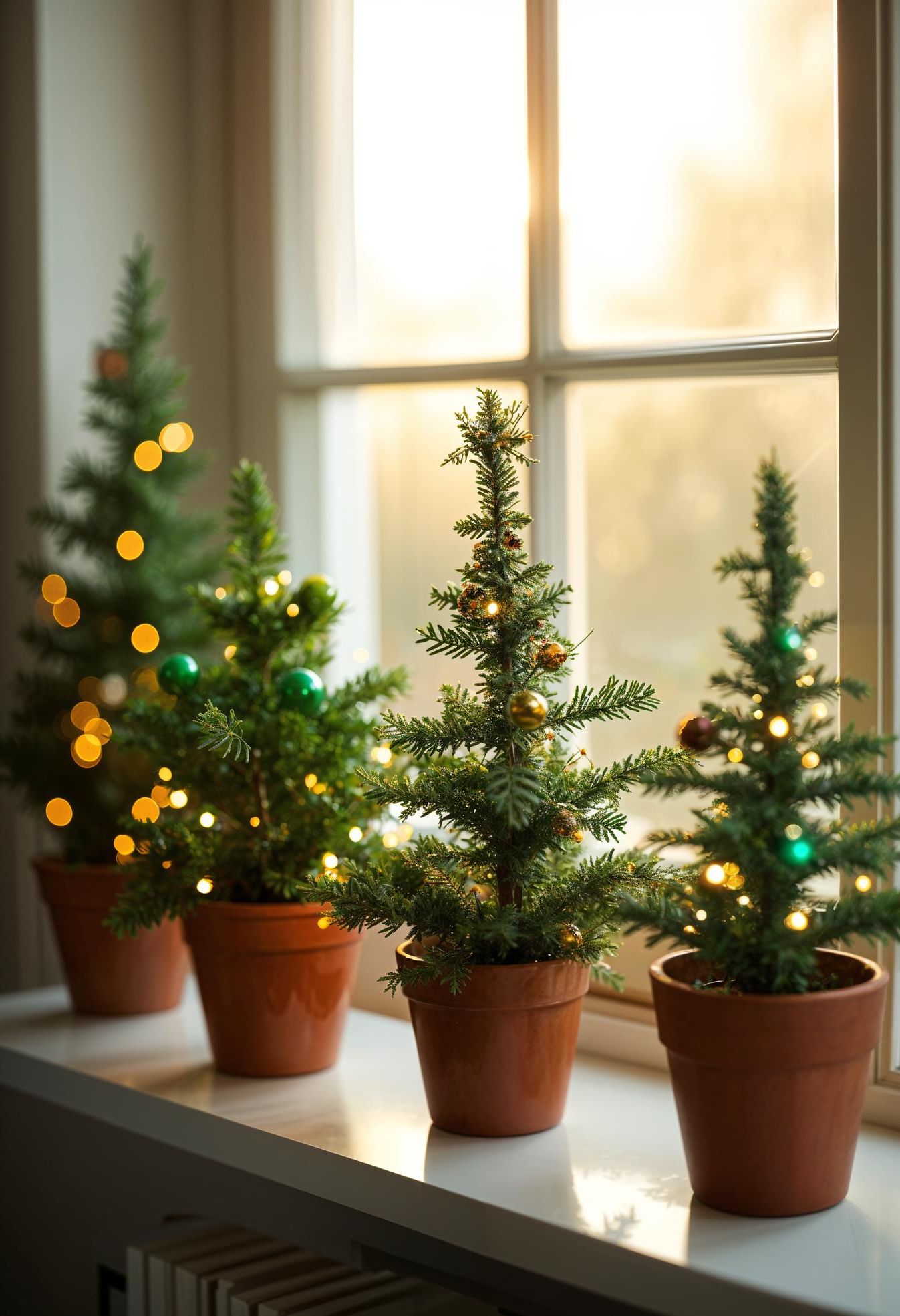 4. Festive Kitchen Window Greenery - photo 2