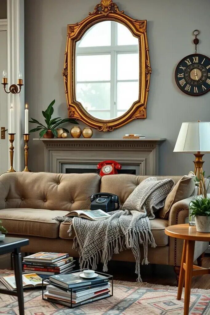 Vintage Accessories for a Cozier Living Room