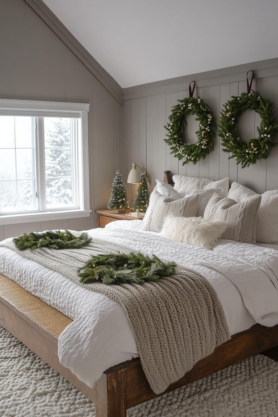 10. Festive Bedroom Wreath Displays - photo 2