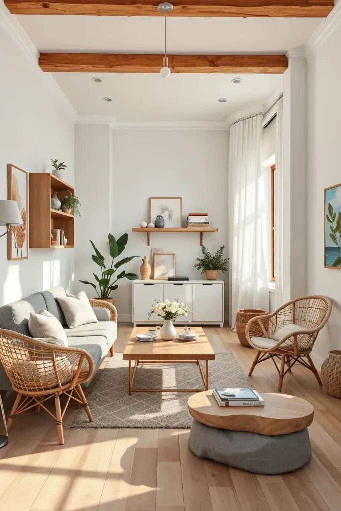 Warming Up a Room with Light Wood Accents