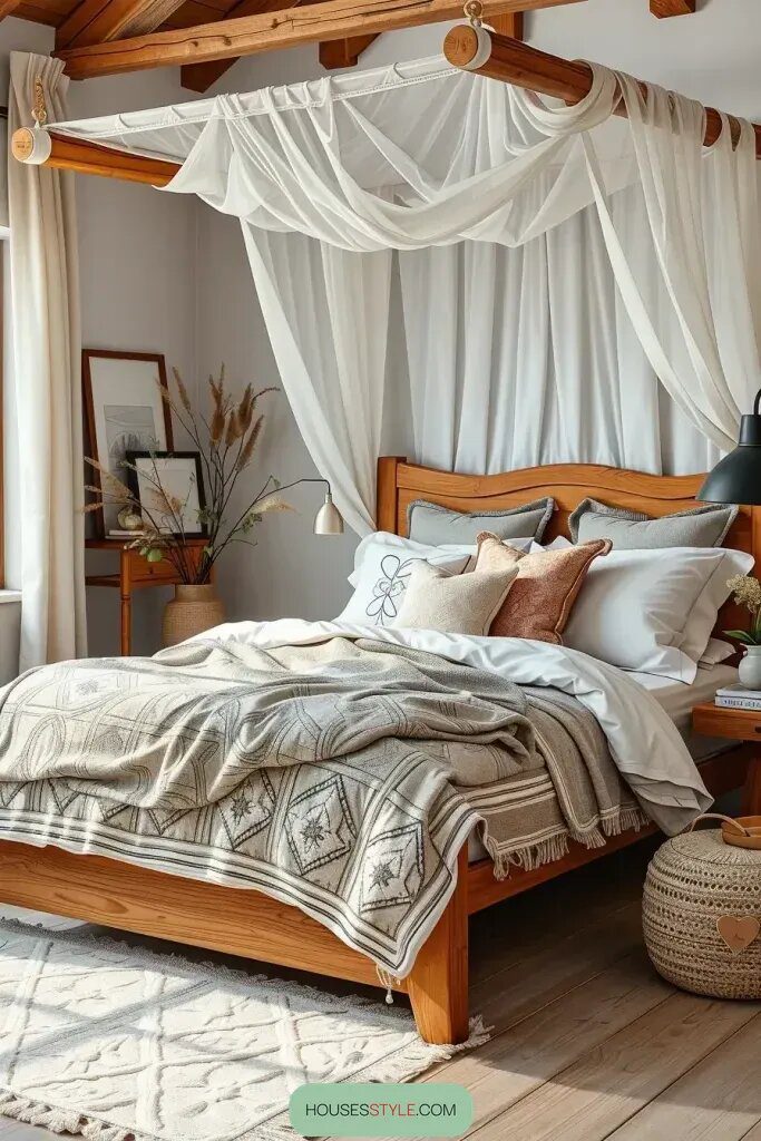 Layering Bedding With Natural Materials