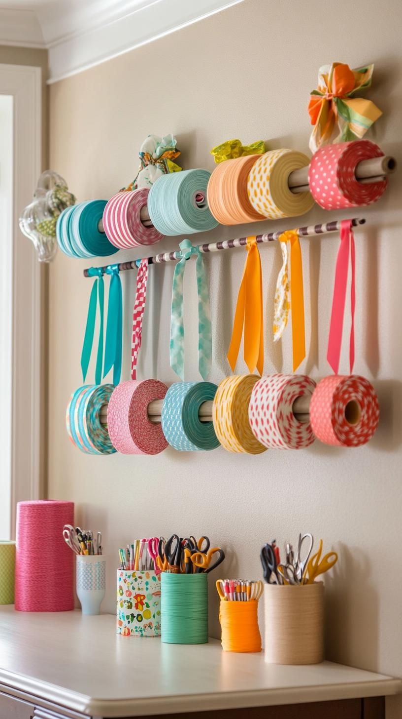 19. Ribbon Station With Wall-Mounted Hanging Rods - photo 2