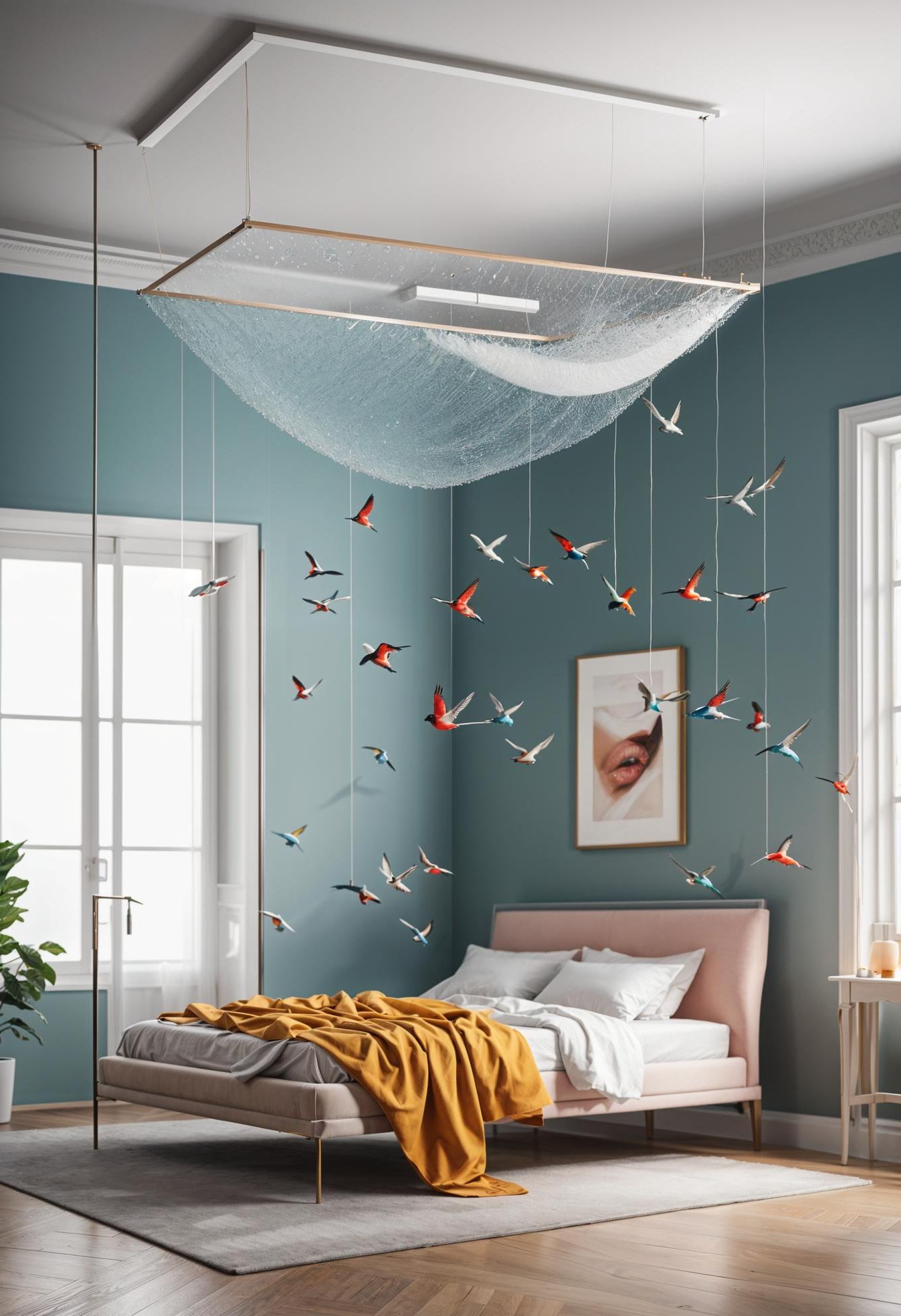 20. Hummingbird Mobile for Whimsical Charm