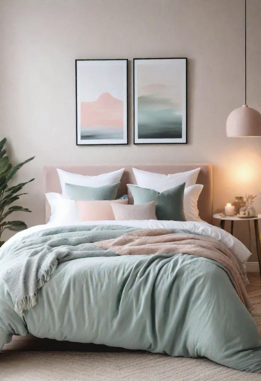 27. Pastel Bedroom for Quiet Serenity