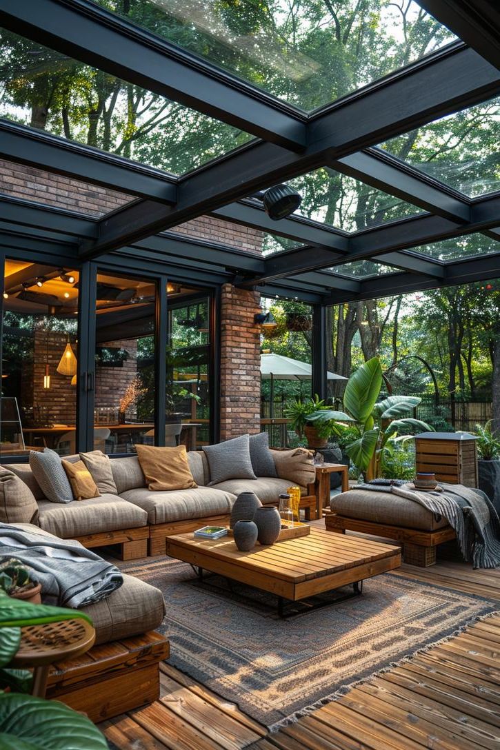 4. Modern Glass Patio Roof Extensions - photo 2