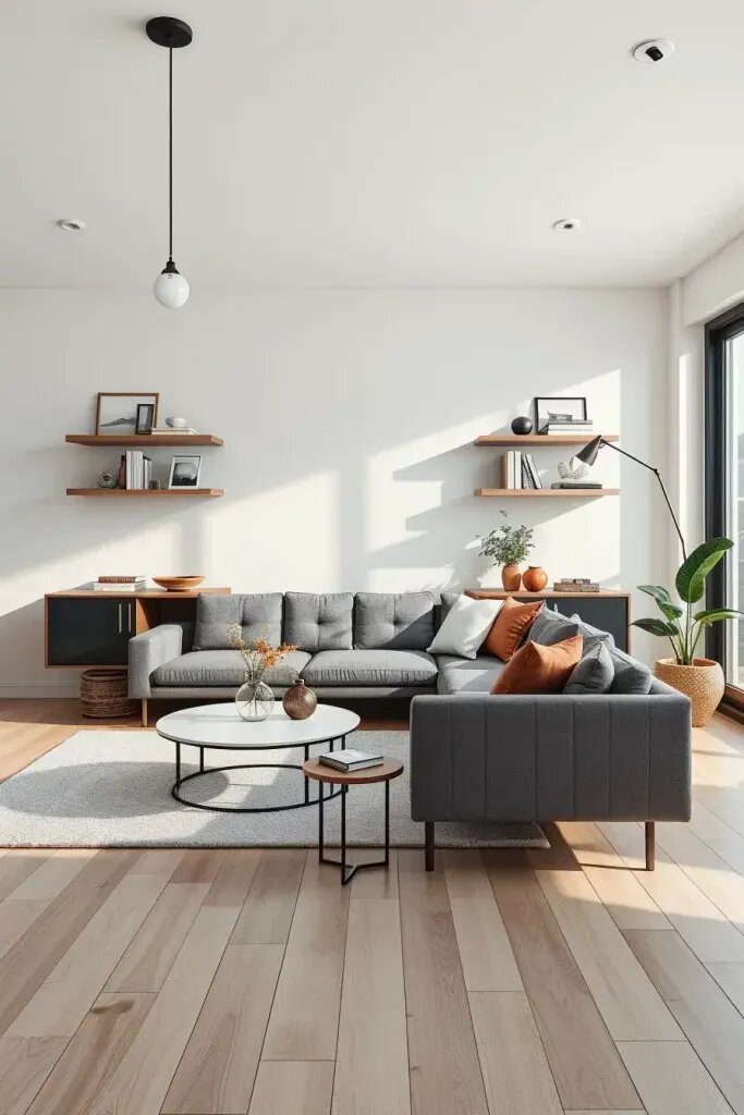 Discover how designers create cozy and inviting living rooms with negative space