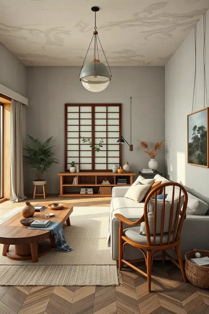 25. Inspiration for a Cozy Japandi Living Room - photo 2