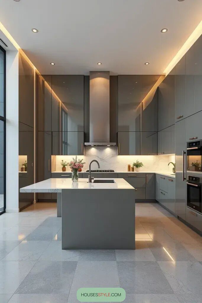 Minimalist Kitchens With Mirrored, Fitted Surfaces - photo 2