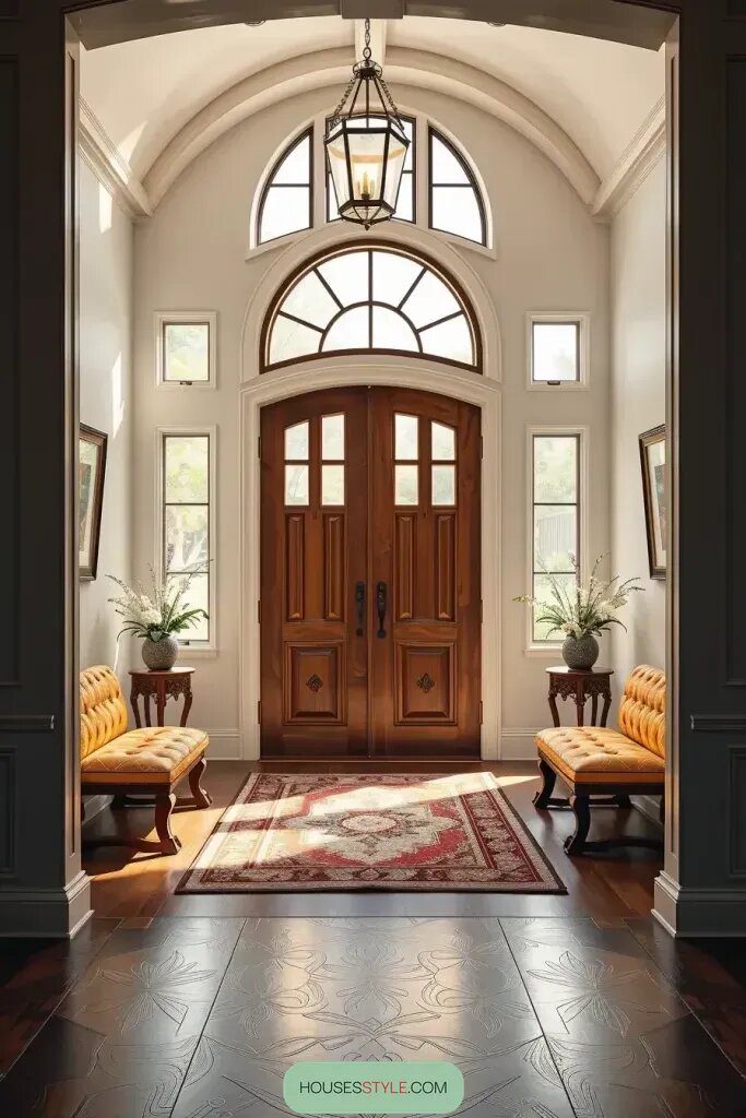Elegant Double-Door Entryway Design Ideas - photo 2