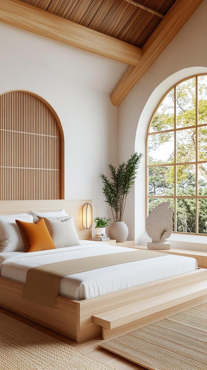 6. Serene Zen Loft Bedroom Inspiration