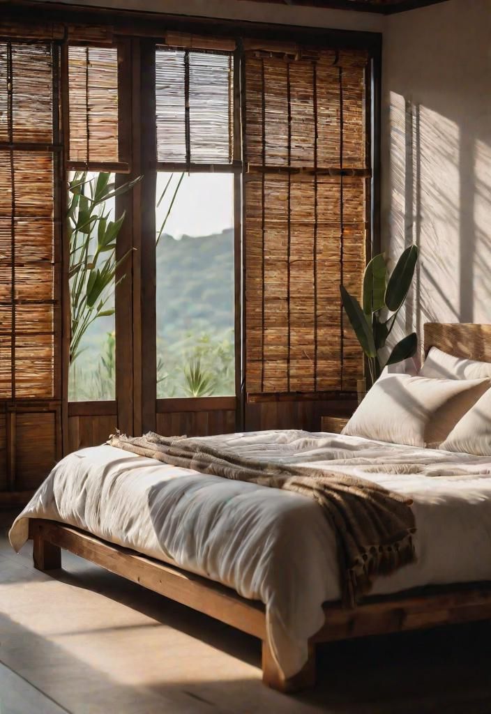 27. Bamboo Blinds For Boho Bedrooms