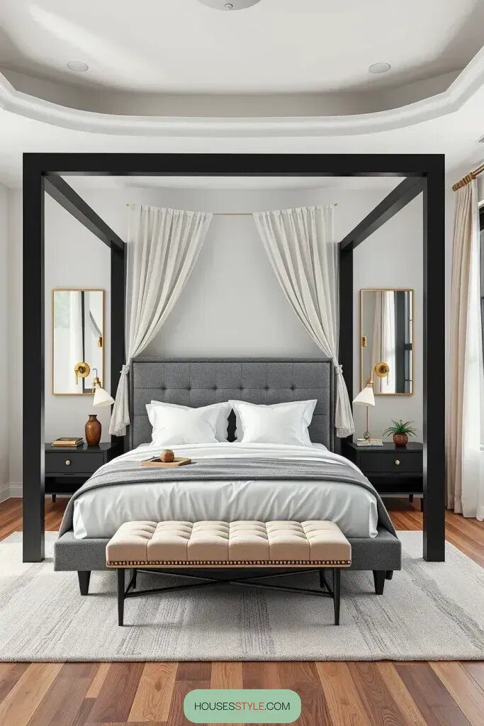 Sleek Canopy Beds Mix Modern Style With Simplicity