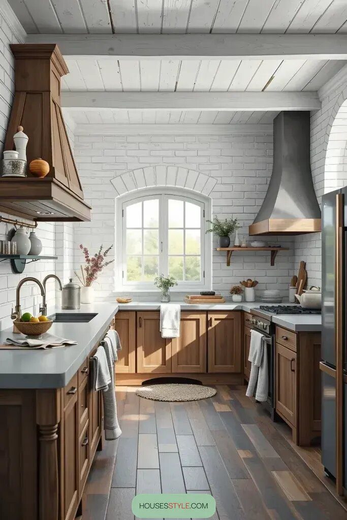 Monochrome Kitchens Built From Layered Textures