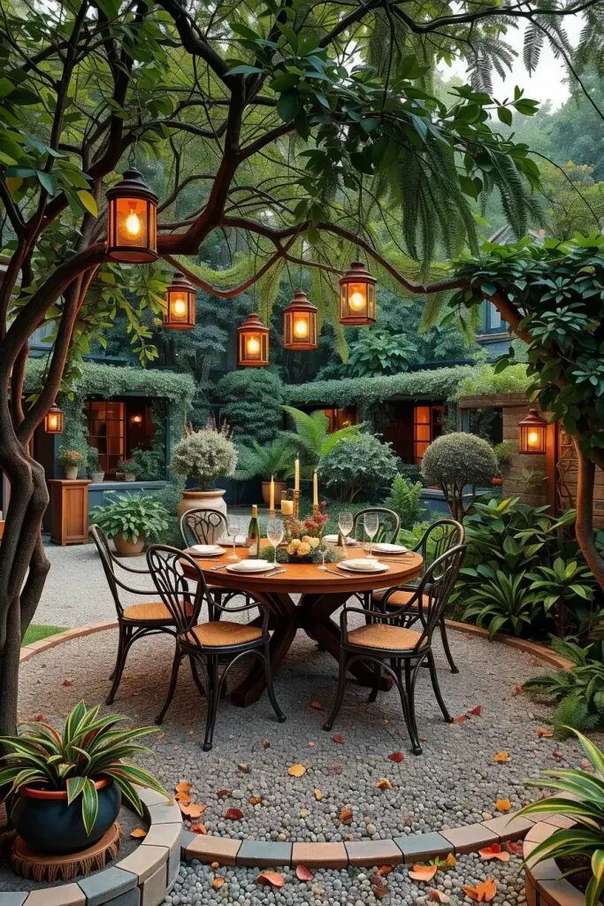 Garden-Surrounded Outdoor Dining Spaces