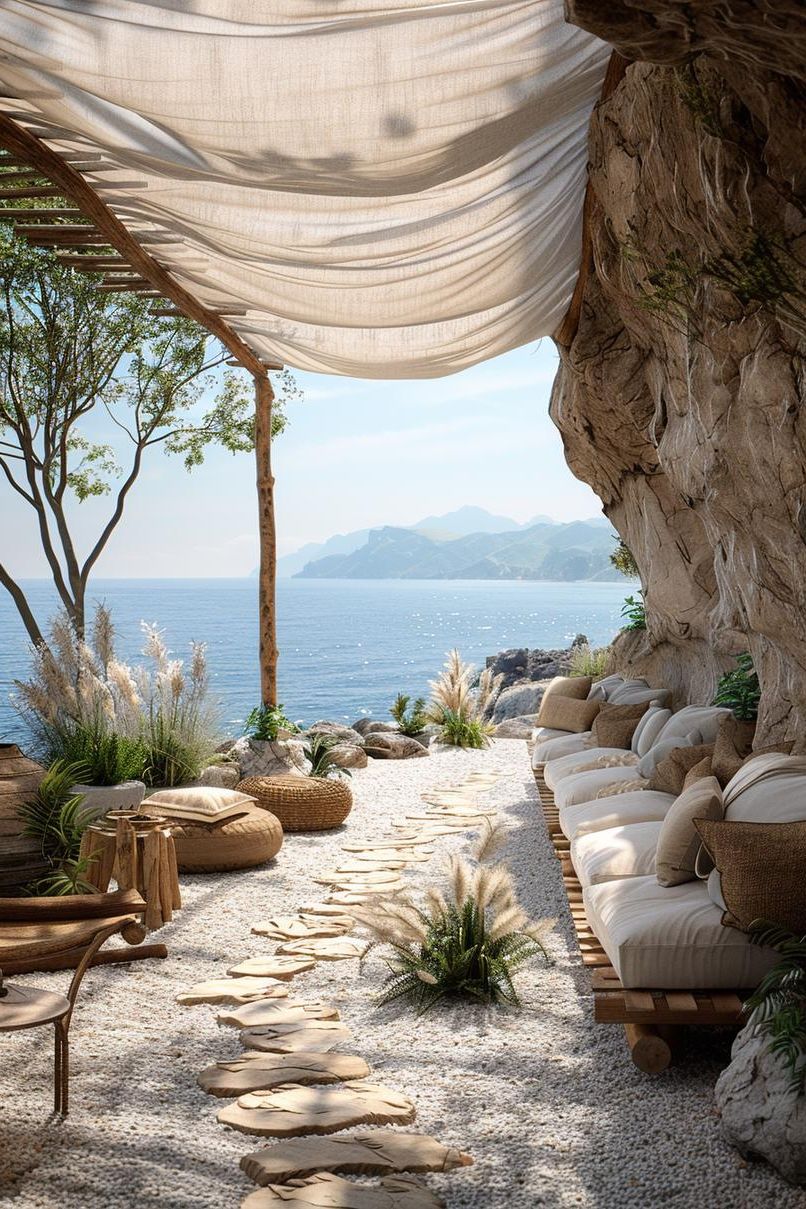 7. Coastal Gravel Patio with Driftwood - photo 3