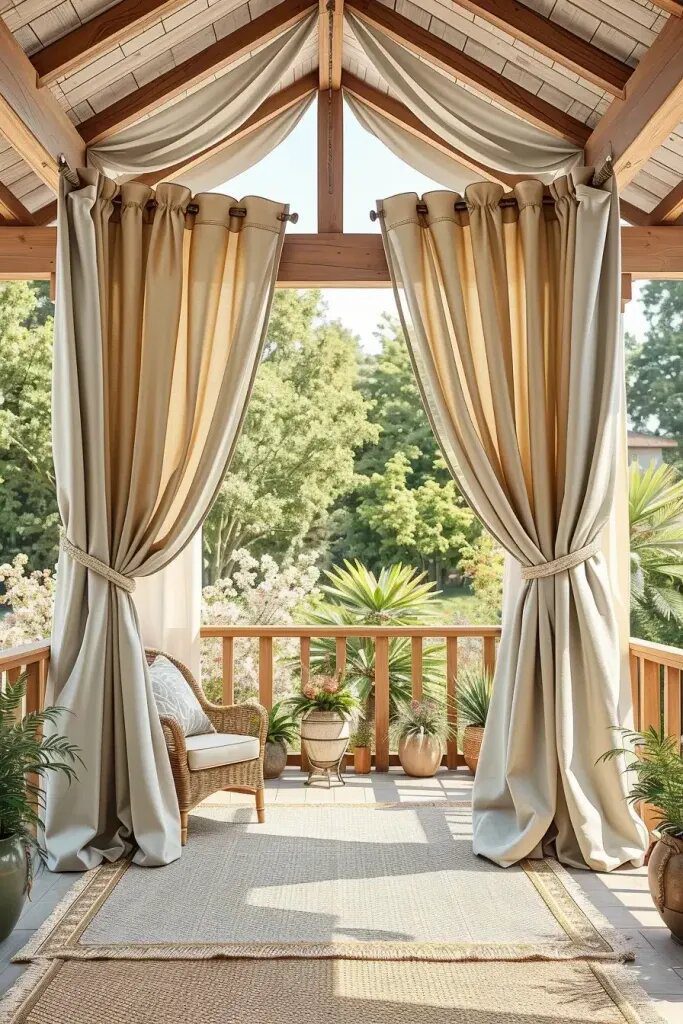 Curtains for Comfort and Gazebo Privacy - photo 2