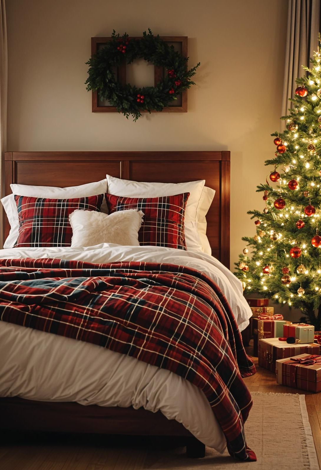1. Festive Plaid Bedding Inspiration - photo 2