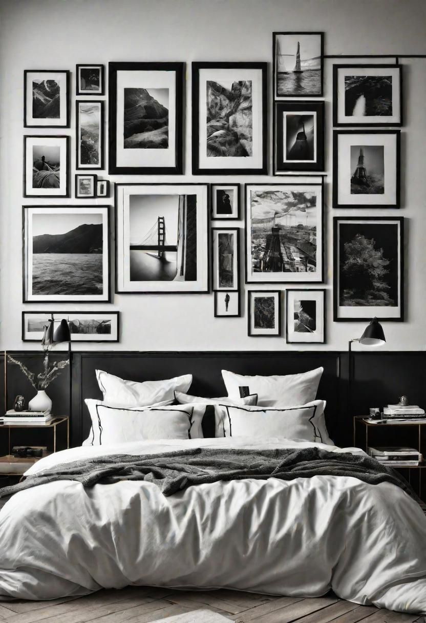 33. Black and White Photo Gallery Wall