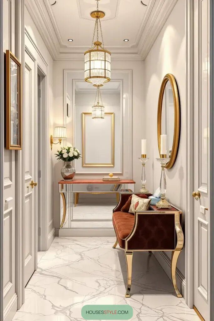 Cozy Hallway Furniture With a Luxe Feel