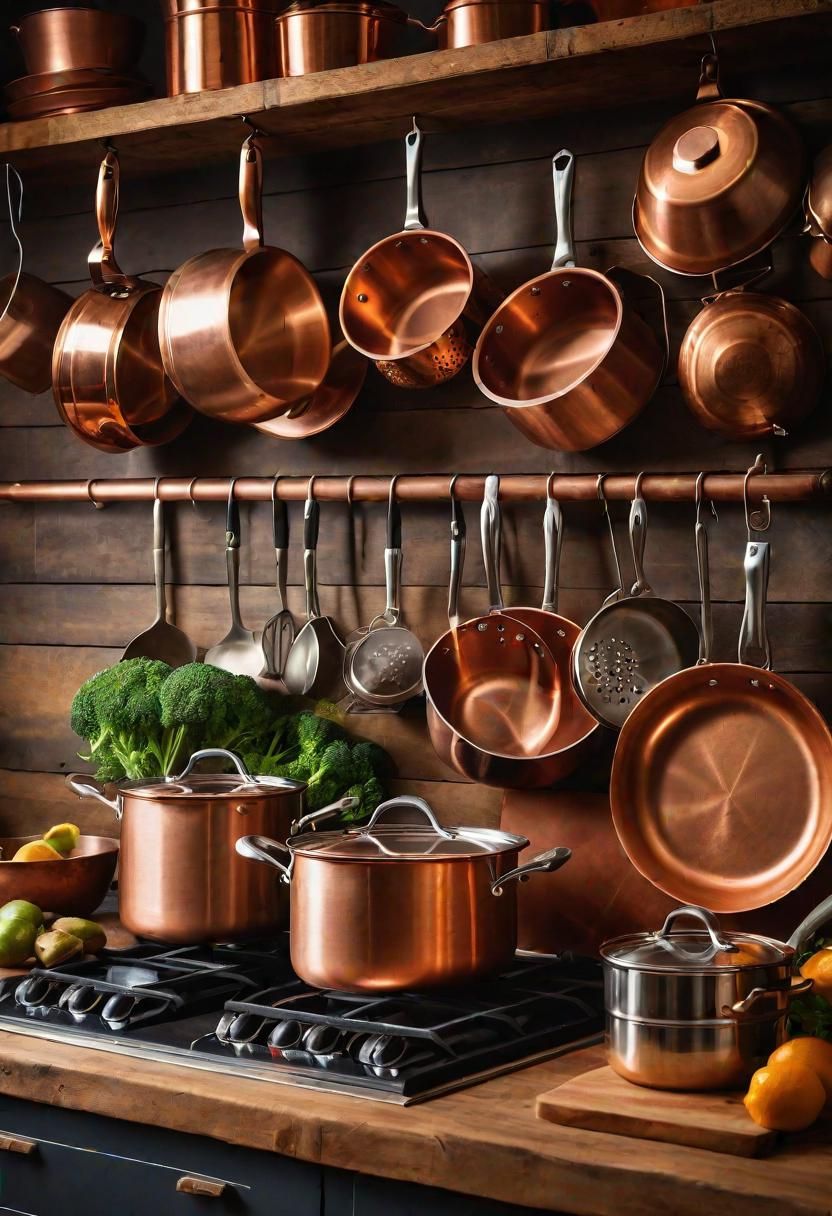 3. Hanging Copper Cookware Display - photo 2