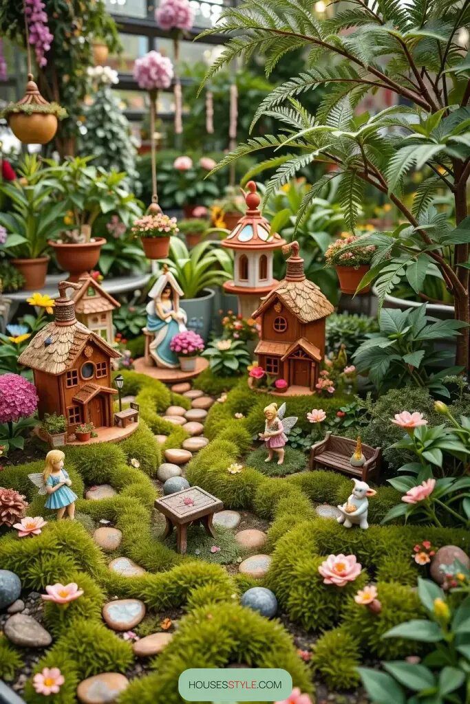 Miniature Houses and Whimsical Figurine Scenes - photo 2