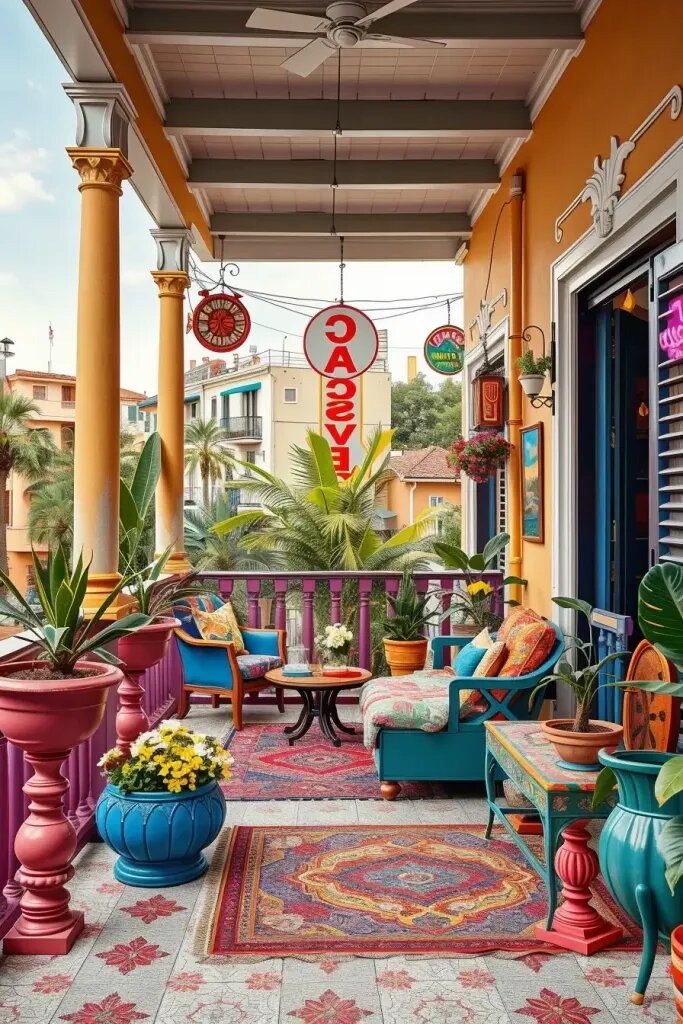 Eclectic Balconies Bursting With Vibrant Style - photo 2