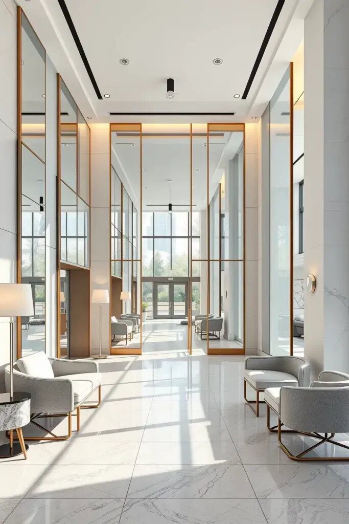Using Mirrors to Transform a Lobby Entryway - photo 2