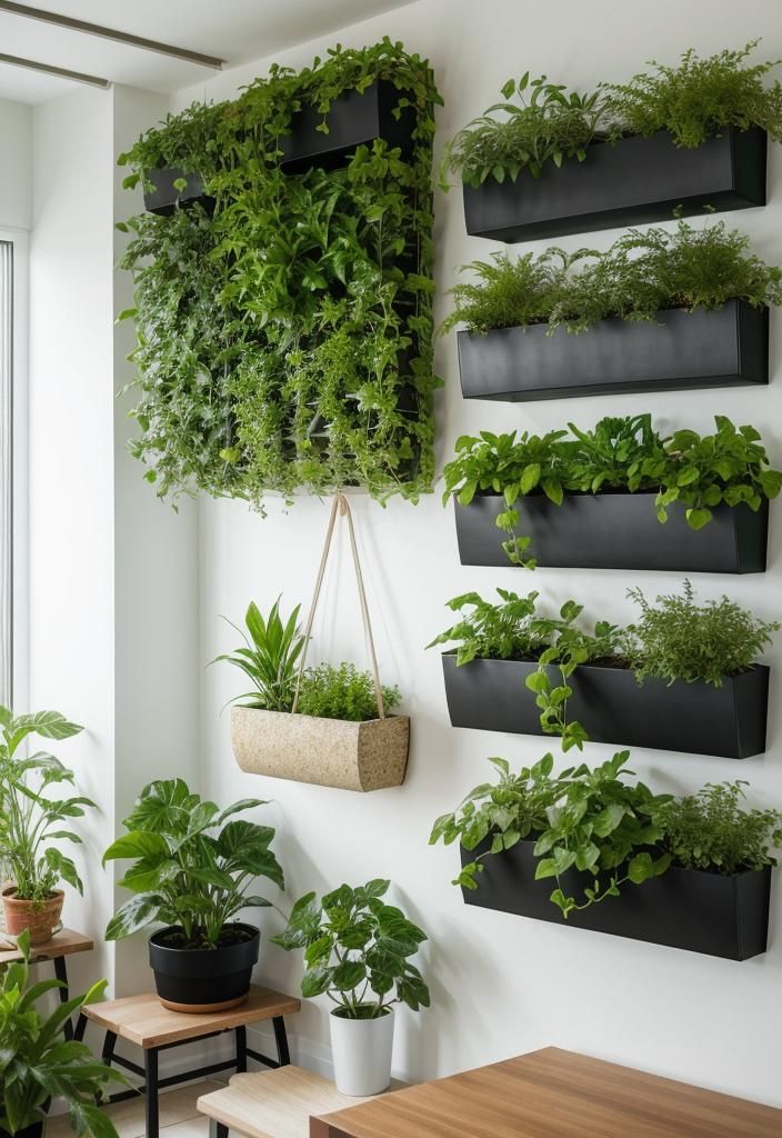 14. Modular Living Wall Planters