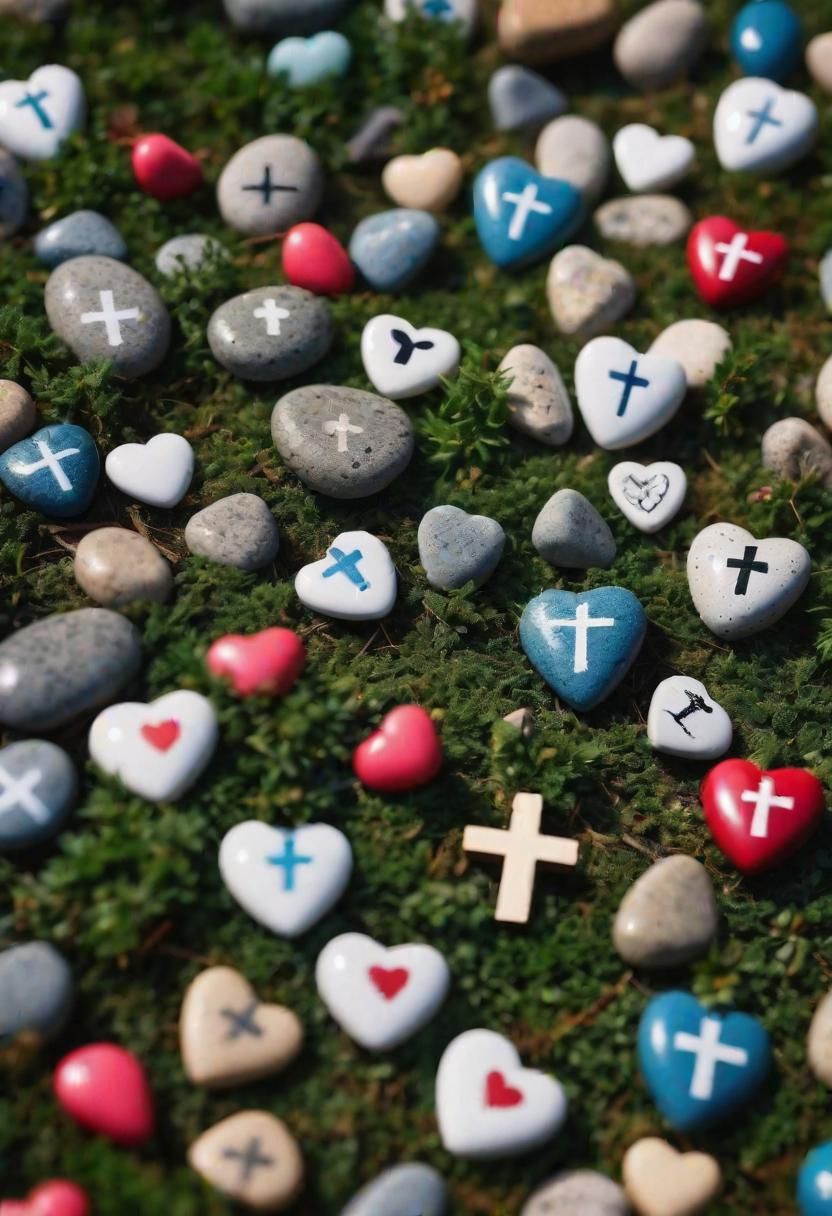 9. Painted Stones for Easter Displays