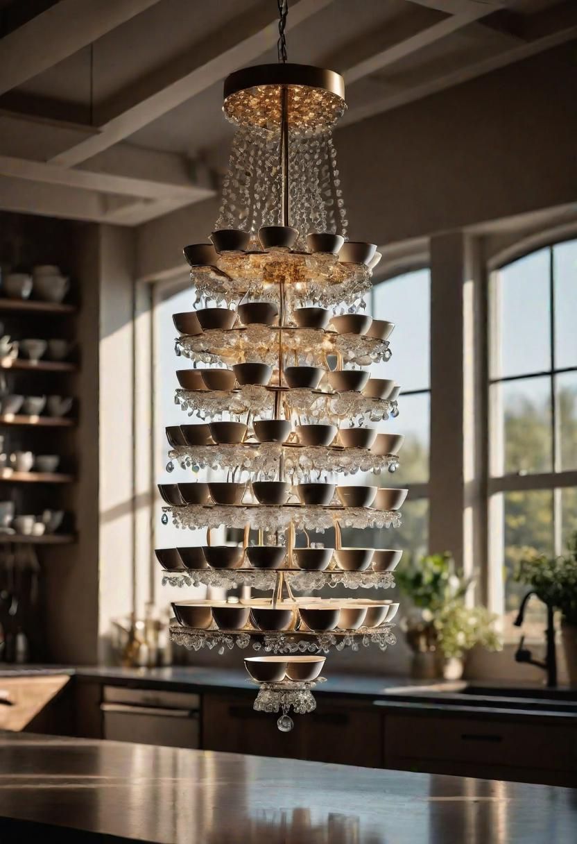 31. Whimsical Teacup Chandelier Design - photo 3