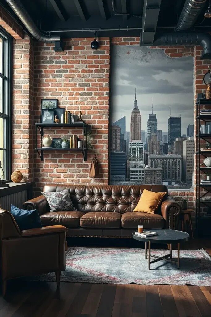 Cityscape Murals for Urban-Style Rooms