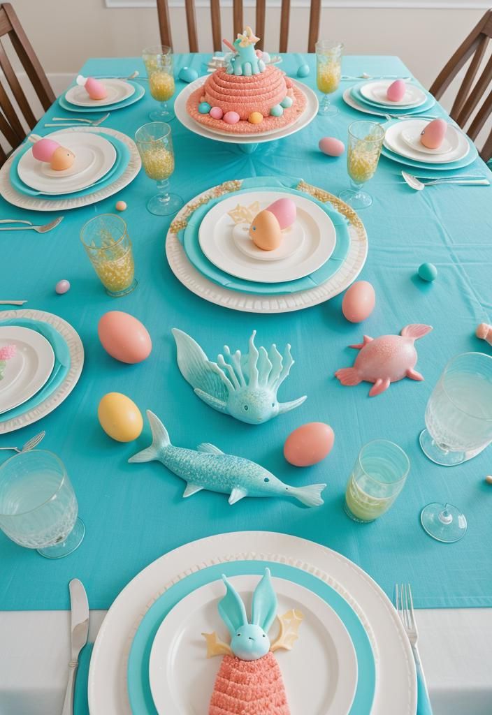 16. Under-the-Sea Easter Table Ideas