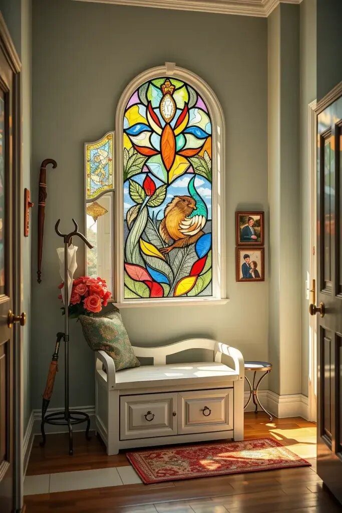 Stained Glass Effect Tissue Paper Art