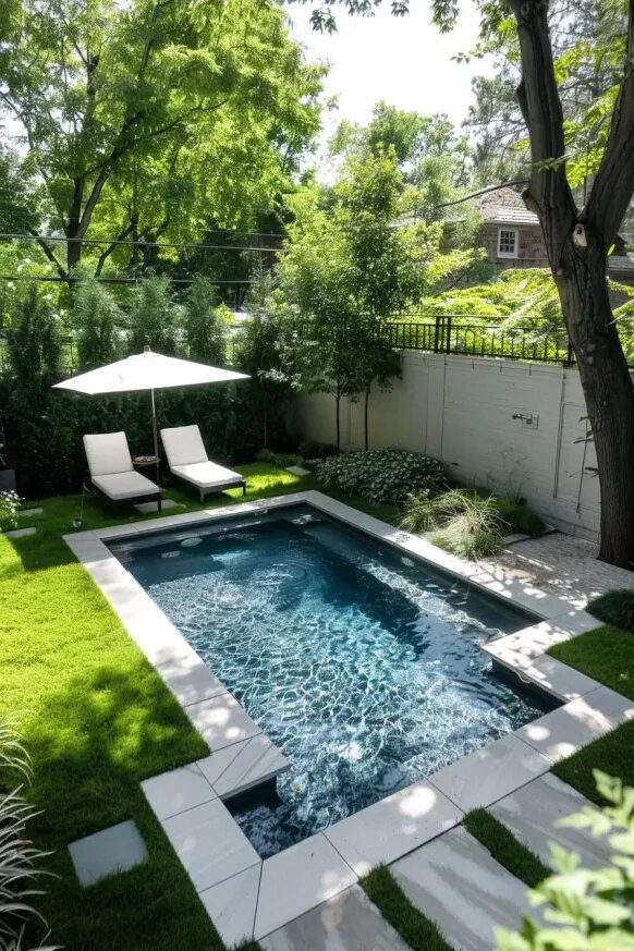 A Sparkling Pool Set in a Tranquil Retreat