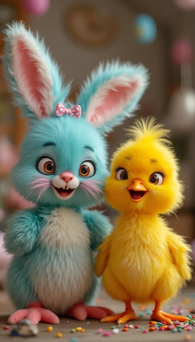 17. Bright Easter Chick And Bunny Duo - photo 2