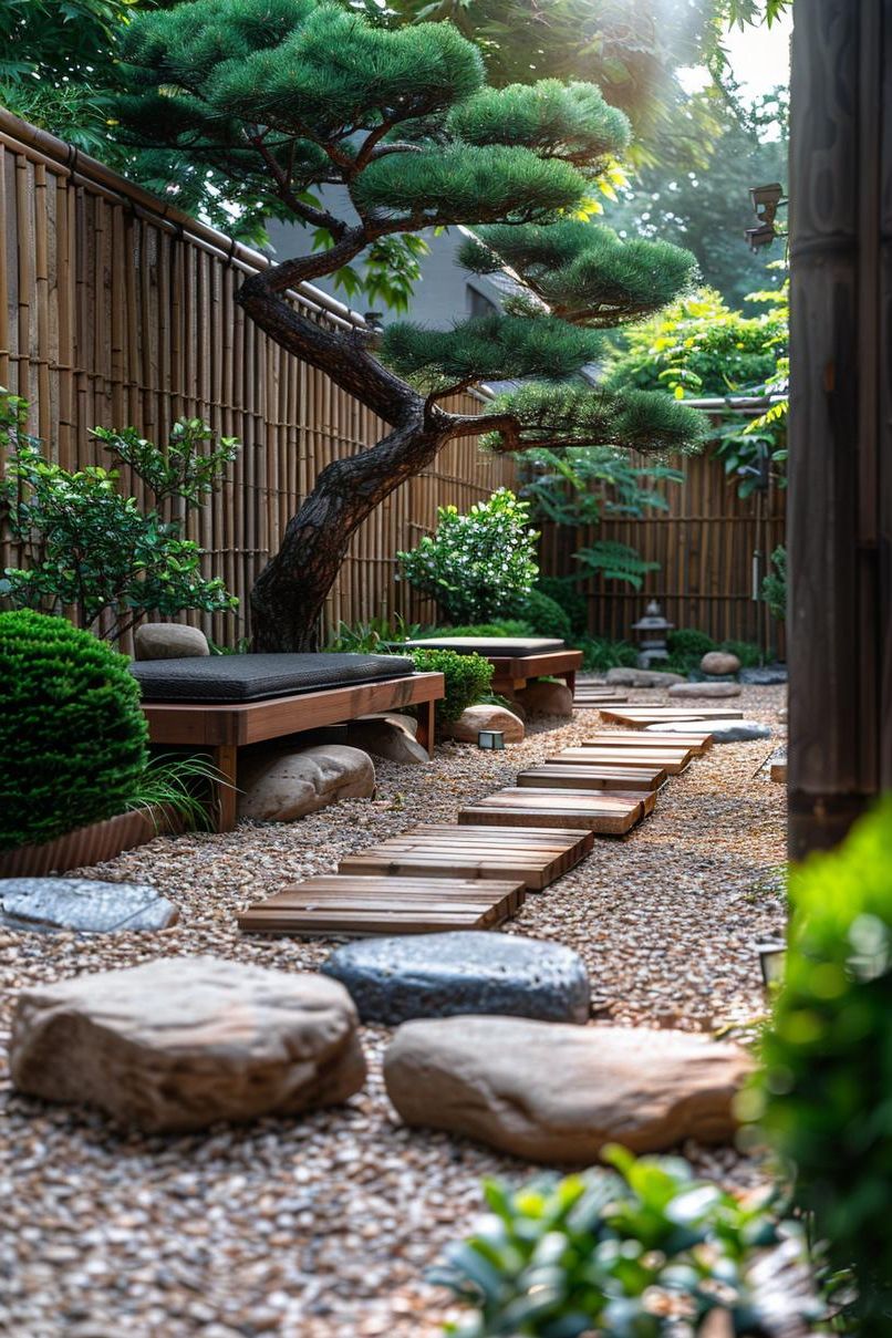 1. Zen-Inspired Gravel Patio Ideas