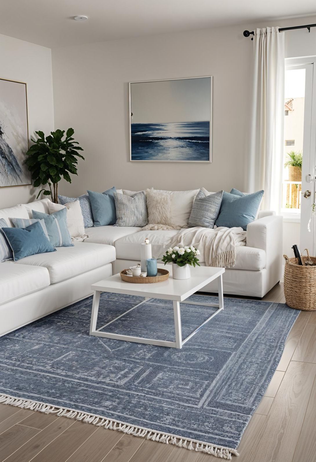 15. Coastal-Inspired Geometric Decor Ideas