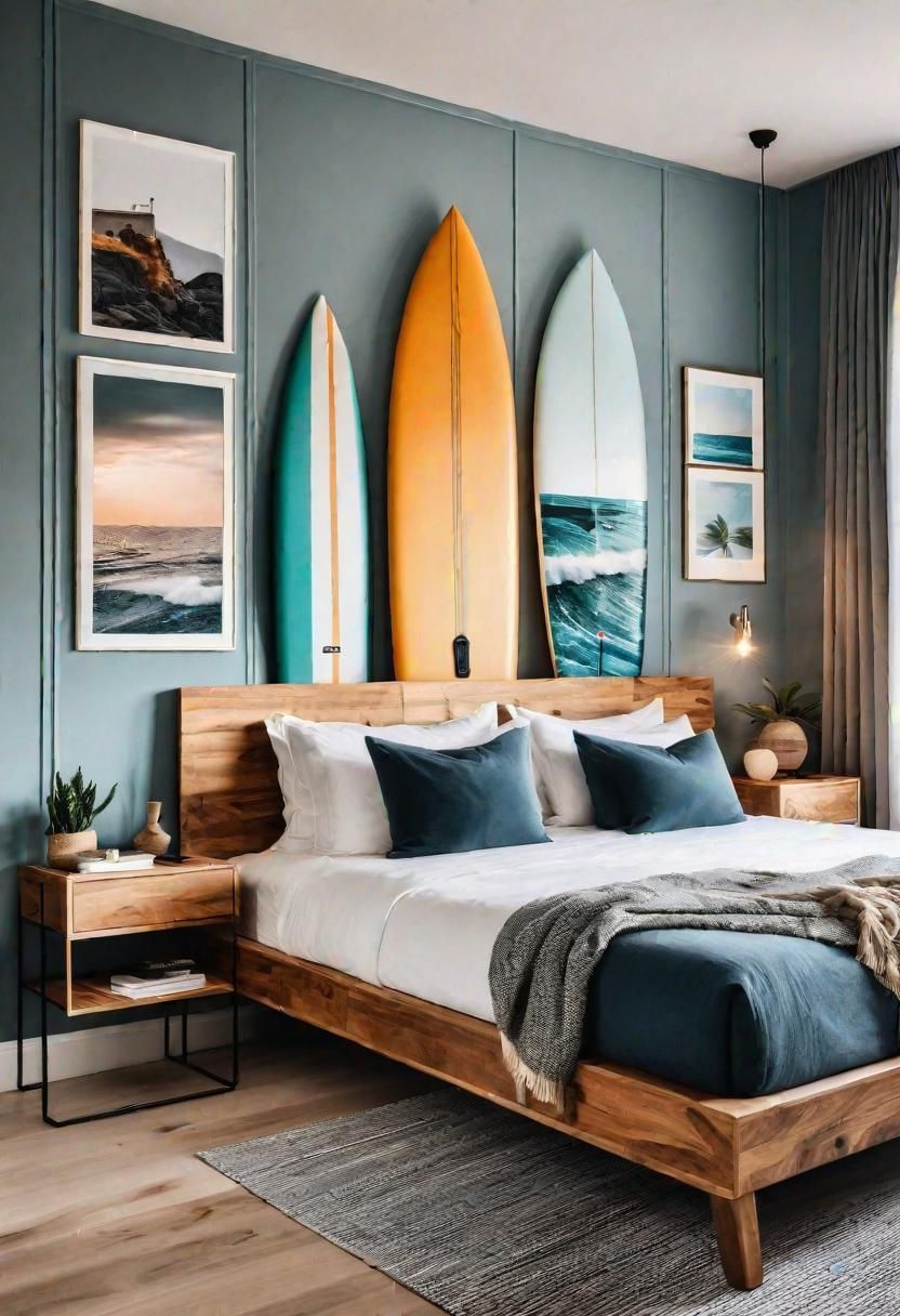 19. Paddle Board Wall Art for Coastal Rooms