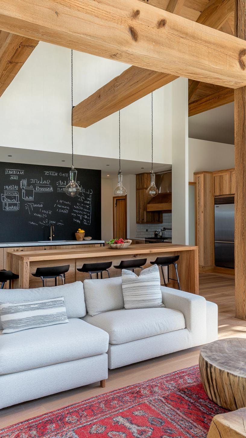 11. Black Chalkboard Accent Wall