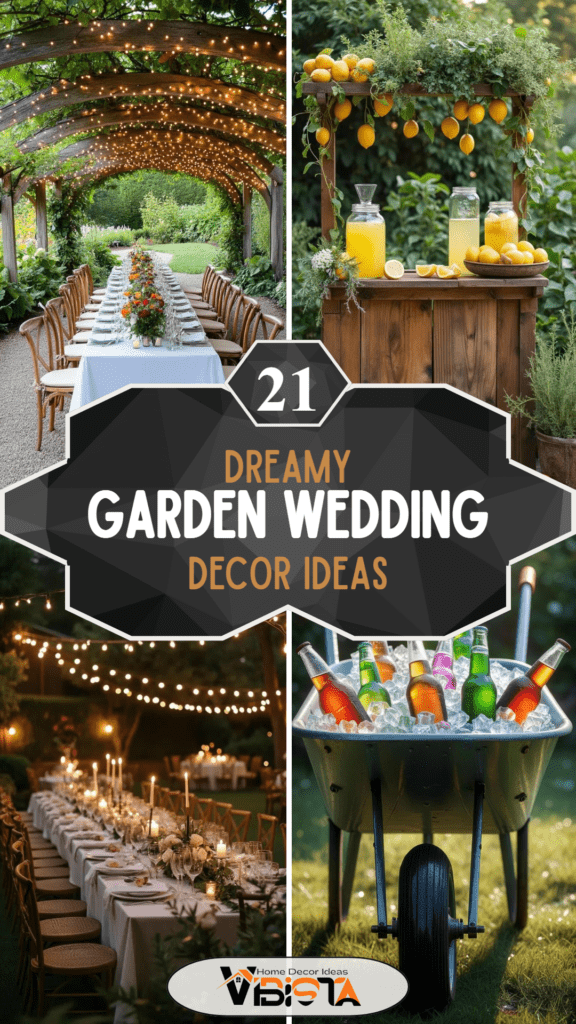 21 Dreamy Garden Wedding Decor Ideas