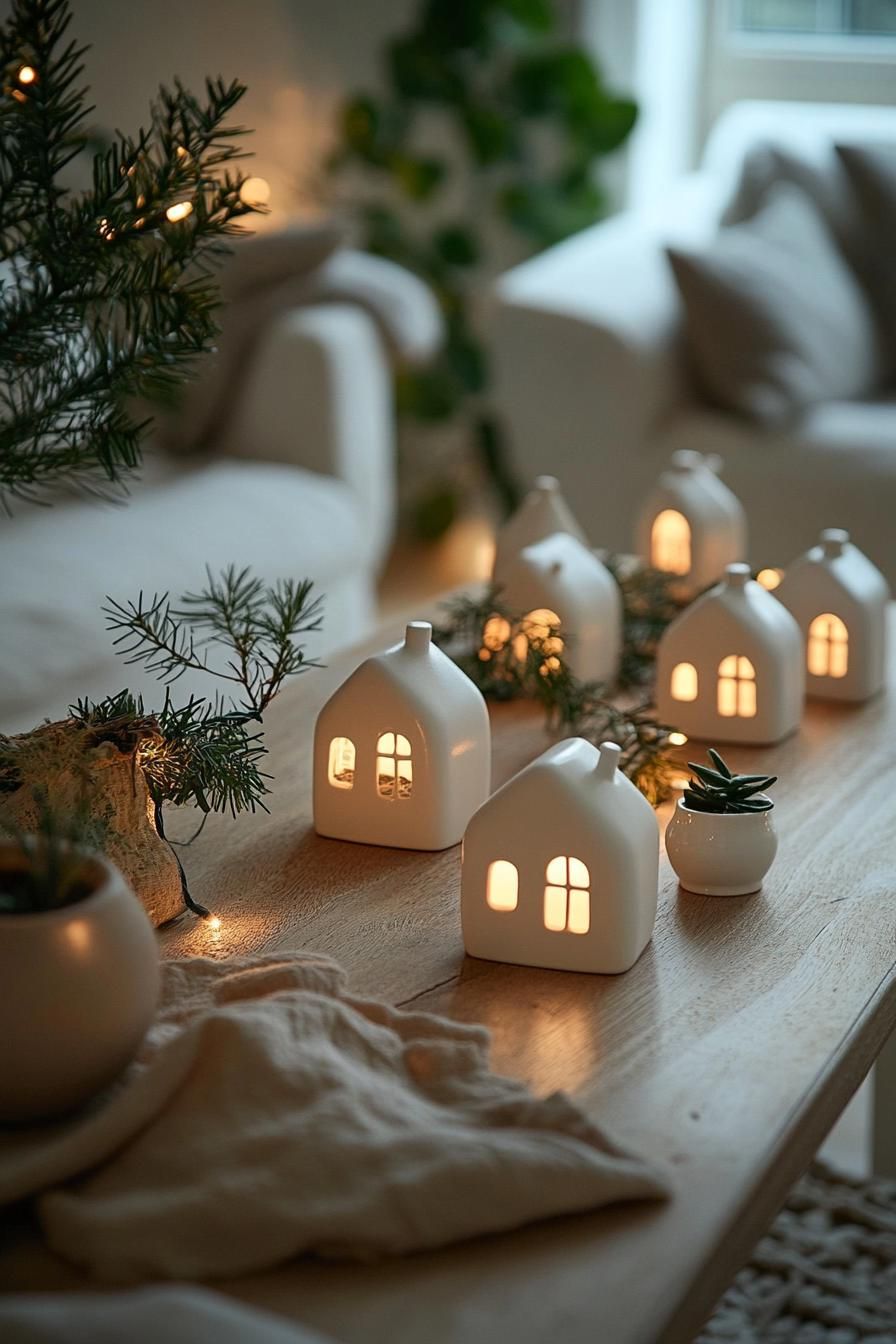 2. Winter Wonderland Ceramic Tabletop Village - photo 2